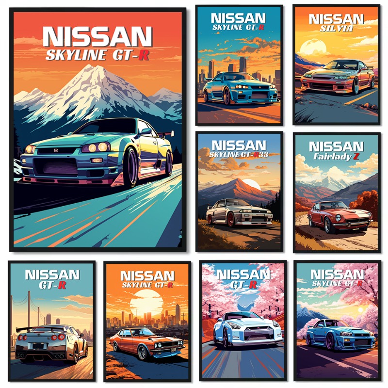 Japanese Lifestyle Gifts - Poster retrò giapponese classico degli anni
