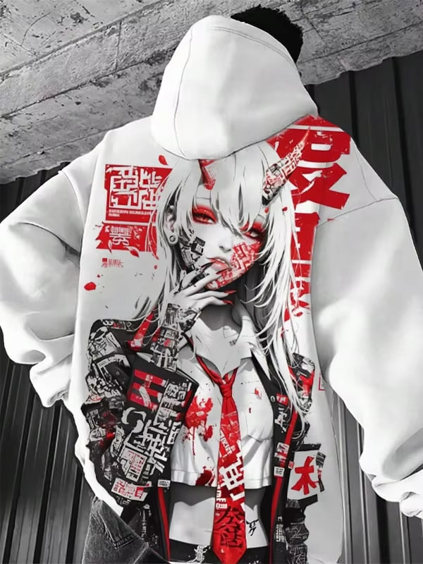 Japan Lifestyle And Culture - Felpa con cappuccio con stampa 3d