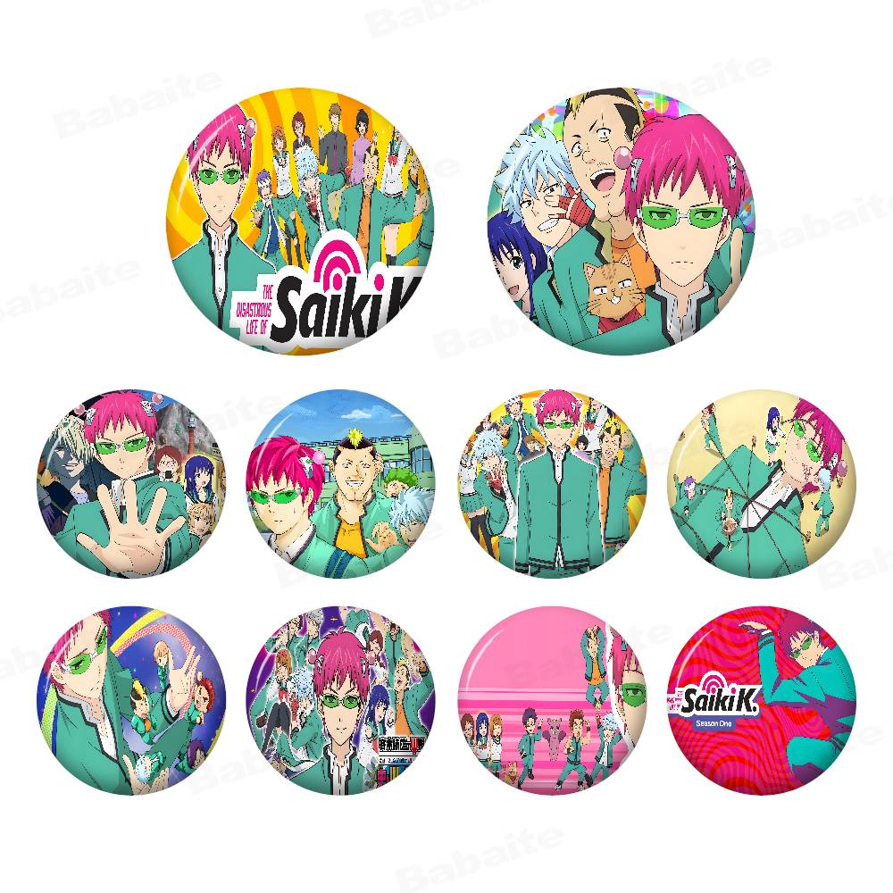 Japanese Lifestyle Gifts - Spille/Ciondoli Rotondi Creativi con Foto Anime